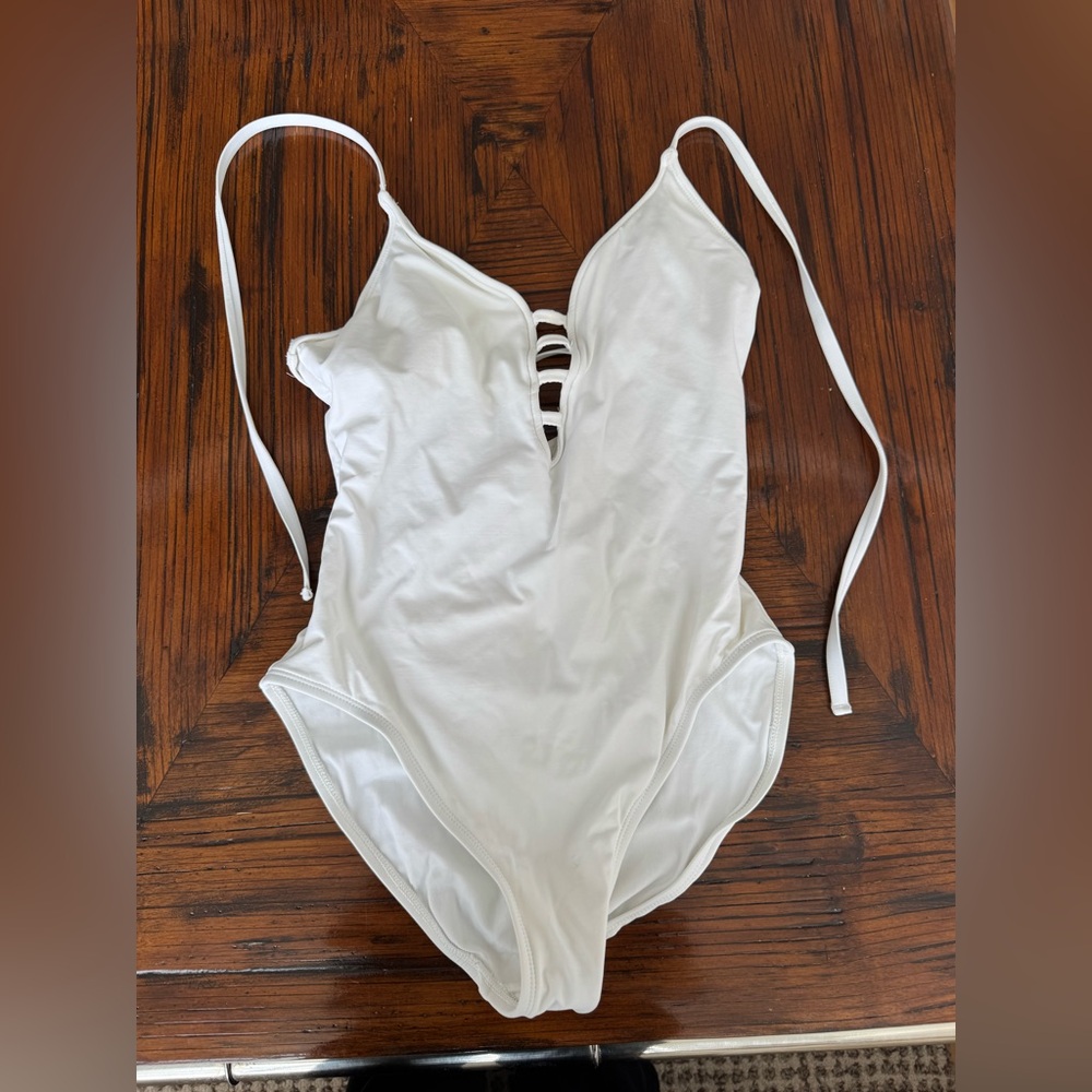 La Blanca Ivory Strappy One Piece Swimsuit